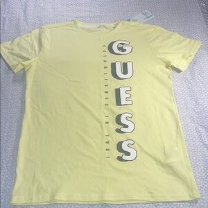 Guess Yellow Graphic T-Shirt Boys size 14